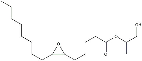 6,7-Epoxypentadecanoic acid 2-hydroxy-1-methylethyl ester Struktur