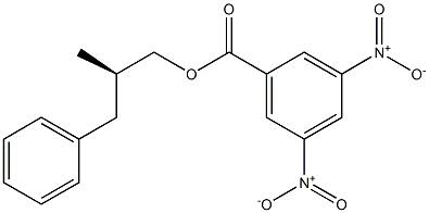 R(+)-2-Benzylpropyl 3,5-dinitrobenzoate Struktur