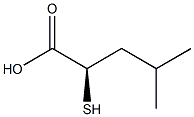 [R,(+)]-2-Mercapto-4-methylvaleric acid Struktur