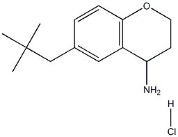 6-Neopentylchroman-4-amine hydrochloride Struktur