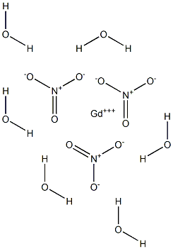 Gadolinium(III) nitrate hexahydrate Struktur
