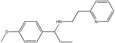 [1-(4-methoxyphenyl)propyl][2-(pyridin-2-yl)ethyl]amine Structure