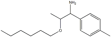 2-(hexyloxy)-1-(4-methylphenyl)propan-1-amine Struktur