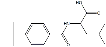 2-[(4-tert-butylbenzoyl)amino]-4-methylpentanoic acid Struktur