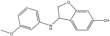 3-[(3-methoxyphenyl)amino]-2,3-dihydro-1-benzofuran-6-ol Structure