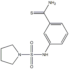 3-[(pyrrolidine-1-sulfonyl)amino]benzene-1-carbothioamide Struktur