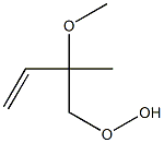 2-Methoxy-2-methyl-3-butenyl hydroperoxide Struktur