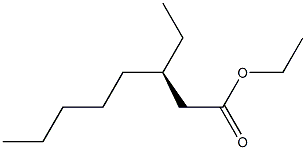 [R,(+)]-3-Ethyloctanoic acid ethyl ester Struktur