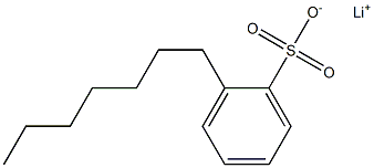 2-Heptylbenzenesulfonic acid lithium salt Struktur