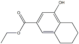 ethyl 4-hydroxy-5,6,7,8-tetrahydronaphthalene-2-carboxylate Struktur