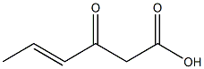 3-oxo-4-hexenoic acid Struktur