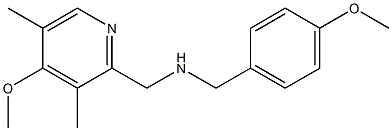 [(4-methoxy-3,5-dimethylpyridin-2-yl)methyl][(4-methoxyphenyl)methyl]amine Structure