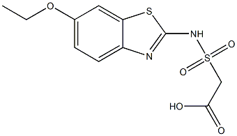 2-[(6-ethoxy-1,3-benzothiazol-2-yl)sulfamoyl]acetic acid Struktur