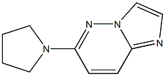 6-Pyrrolidin-1-yl-imidazo[1,2-b]pyridazine Struktur