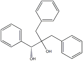 [R,(+)]-2-Benzyl-1,3-diphenyl-1,2-propanediol Struktur