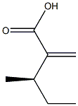 [R,(-)]-3-Methyl-2-methylenevaleric acid Struktur
