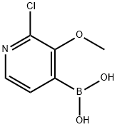 (2-氯-3-甲氧基吡啶-4-基)硼酸 結(jié)構(gòu)式