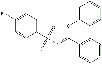 (Z)-(phenyl N-(4-bromobenzenesulfonyl)benzenecarboximidate) Struktur