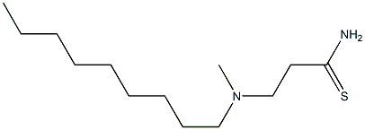 3-[methyl(nonyl)amino]propanethioamide Struktur