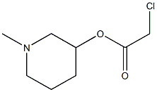 1-methylpiperidin-3-yl 2-chloroacetate Struktur
