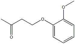 4-(2-methoxyphenoxy)butan-2-one Struktur