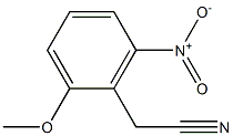 2-(2-methoxy-6-nitrophenyl)acetonitrile Struktur