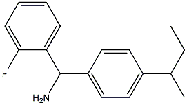 [4-(butan-2-yl)phenyl](2-fluorophenyl)methanamine Struktur