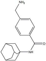 N-(adamantan-1-yl)-4-(aminomethyl)benzamide Struktur