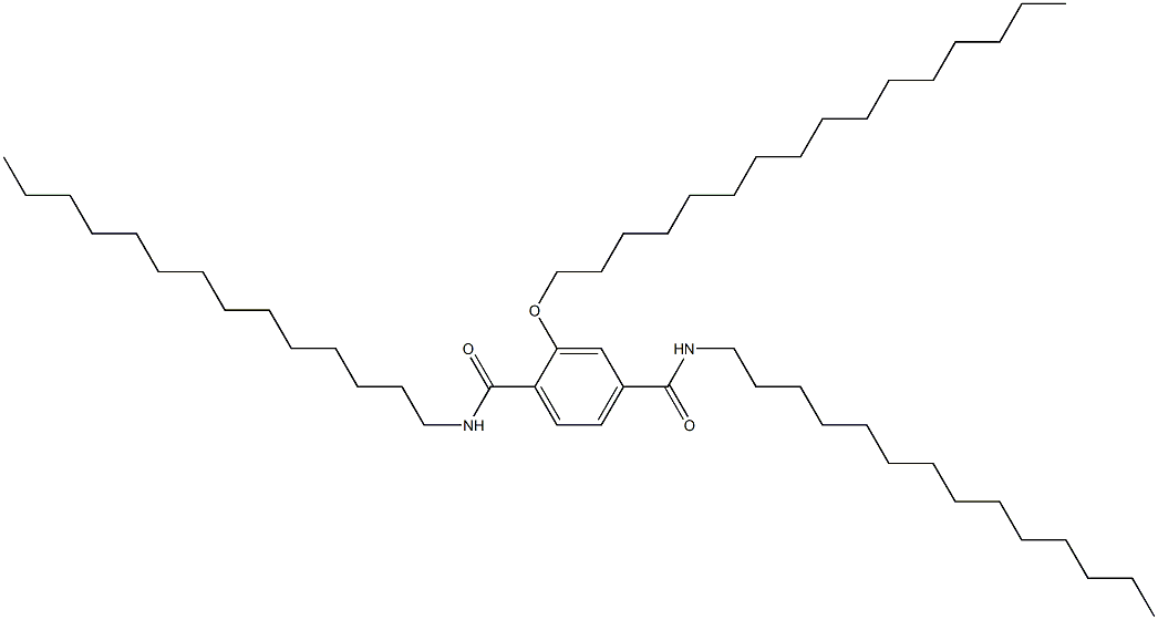 2-(Hexadecyloxy)-N,N'-ditetradecylterephthalamide Struktur