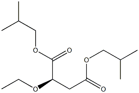 [R,(+)]-Ethoxysuccinic acid di(2-methylpropyl) ester Struktur