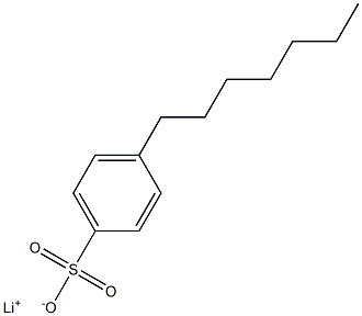 4-Heptylbenzenesulfonic acid lithium salt Struktur