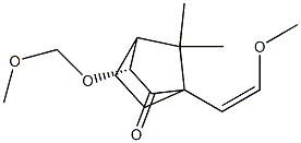 (3R)-1-[(Z)-2-METHOXYETHENYL]-3-(METHOXYMETHOXY)-7,7-DIMETHYLBICYCLO[2.2.1]HEPTAN-2-ONE Struktur