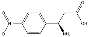 (R)-3-Amino-3-(4-nitro-phenyl)-propanoic acid Struktur