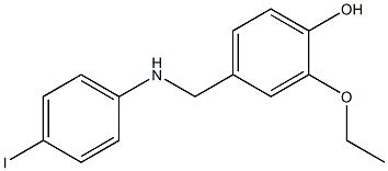 2-ethoxy-4-{[(4-iodophenyl)amino]methyl}phenol Struktur