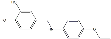 4-{[(4-ethoxyphenyl)amino]methyl}benzene-1,2-diol Struktur