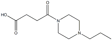 4-oxo-4-(4-propylpiperazin-1-yl)butanoic acid Struktur