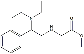 methyl 2-{[2-(diethylamino)-2-phenylethyl]amino}acetate Struktur