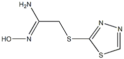 N'-hydroxy-2-(1,3,4-thiadiazol-2-ylsulfanyl)ethanimidamide Structure