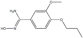 N'-hydroxy-3-methoxy-4-propoxybenzenecarboximidamide Structure