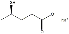 [R,(-)]-4-Mercaptovaleric acid sodium salt Struktur