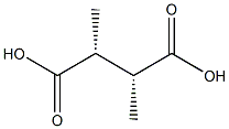 (2R,3R)-2,3-Dimethylsuccinic acid Struktur