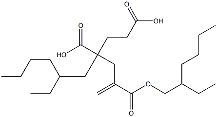 1-Hexene-2,4,6-tricarboxylic acid 2,4-bis(2-ethylhexyl) ester Struktur