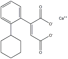 2-(2-Cyclohexylphenyl)maleic acid calcium salt Structure