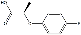 (R)-2-(4-Fluorophenoxy)propionic acid Struktur