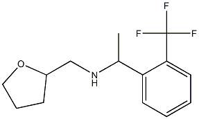 (oxolan-2-ylmethyl)({1-[2-(trifluoromethyl)phenyl]ethyl})amine Structure