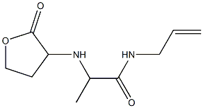 2-[(2-oxooxolan-3-yl)amino]-N-(prop-2-en-1-yl)propanamide Struktur