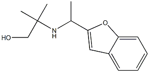 2-{[1-(1-benzofuran-2-yl)ethyl]amino}-2-methylpropan-1-ol Struktur