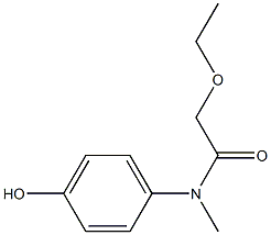 2-ethoxy-N-(4-hydroxyphenyl)-N-methylacetamide Struktur