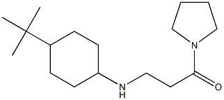 3-[(4-tert-butylcyclohexyl)amino]-1-(pyrrolidin-1-yl)propan-1-one Struktur