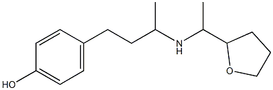 4-(3-{[1-(oxolan-2-yl)ethyl]amino}butyl)phenol Structure
